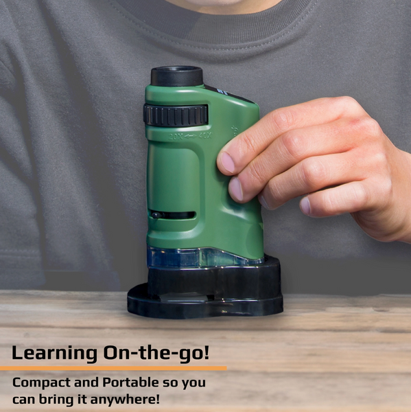 20x-40x, Zoom Led Lighted Pocket Microscope