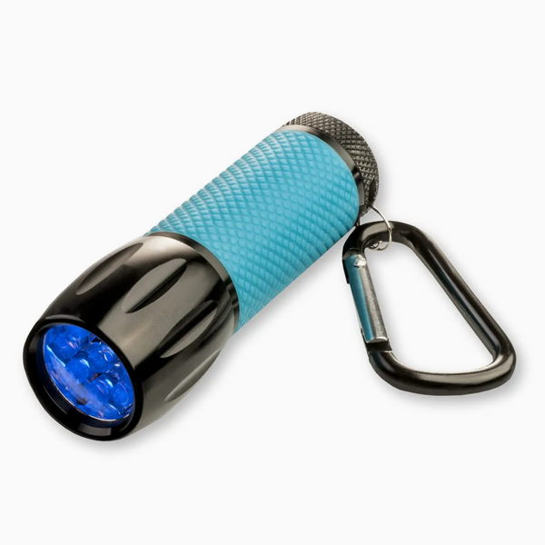 Bright Uv Led Flashlight, with Glow-in-The-Dark Rubber Grip