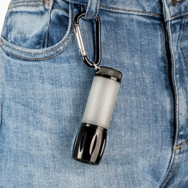 Bright Uv Led Flashlight, with Glow-in-The-Dark Rubber Grip