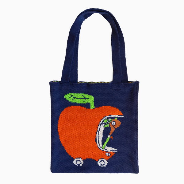 3P4 X Richard Scarry® - Apple Car Knit Tote
