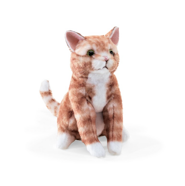 Mini Orange Tabby Cat Finger Puppet