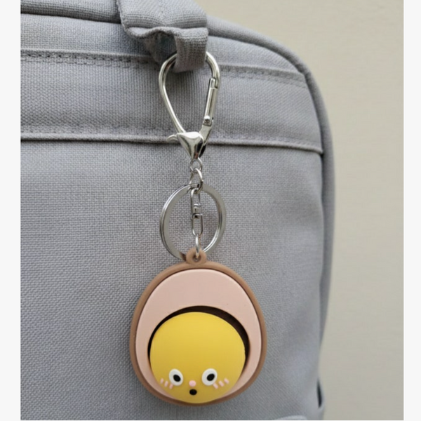 Boiled Egg Vs Roasted Egg Clicker Key Cap Keychain
