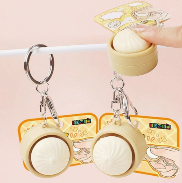 Original Dumpling Clicker Keyring – Mini Stress Relief Figet