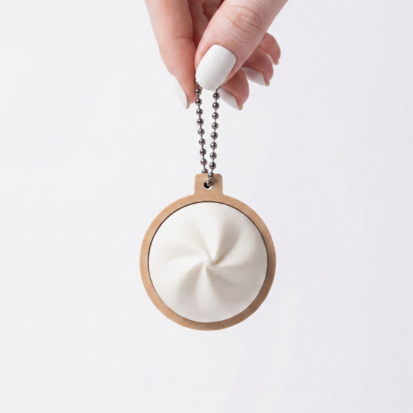 Original Dumpling Clicker Keyring – Mini Stress Relief Figet