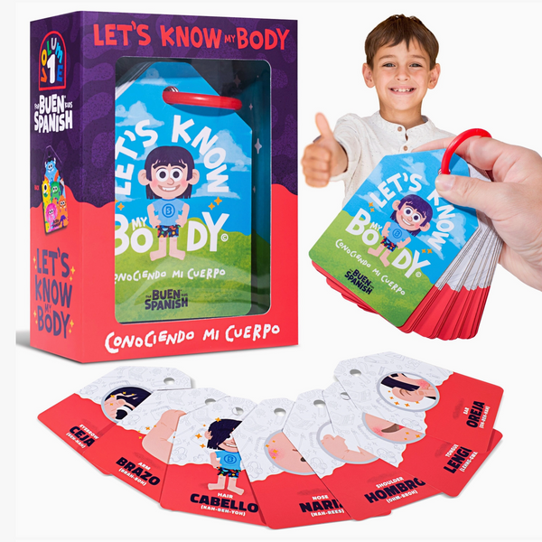 Let’S Know: My Body – Bilingual Flashcards For Kids