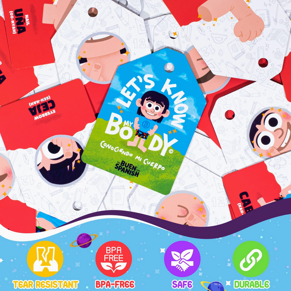 Let’S Know: My Body – Bilingual Flashcards For Kids
