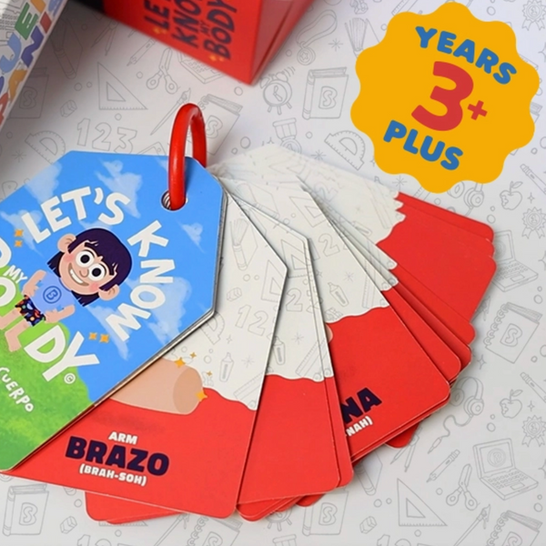 Let’S Know: My Body – Bilingual Flashcards For Kids