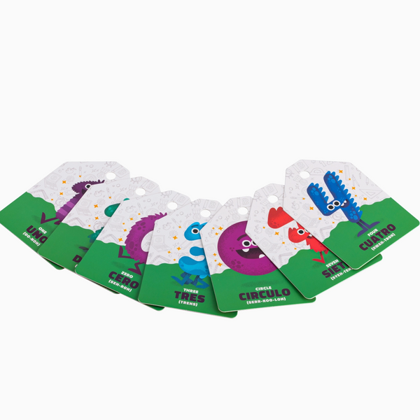 Let’S Know: Number & Shapes – Bilingual Flashcards For Kids