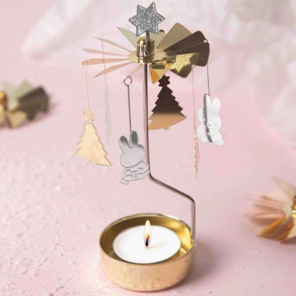 Rotary Candle Holder - Miffy Christmas