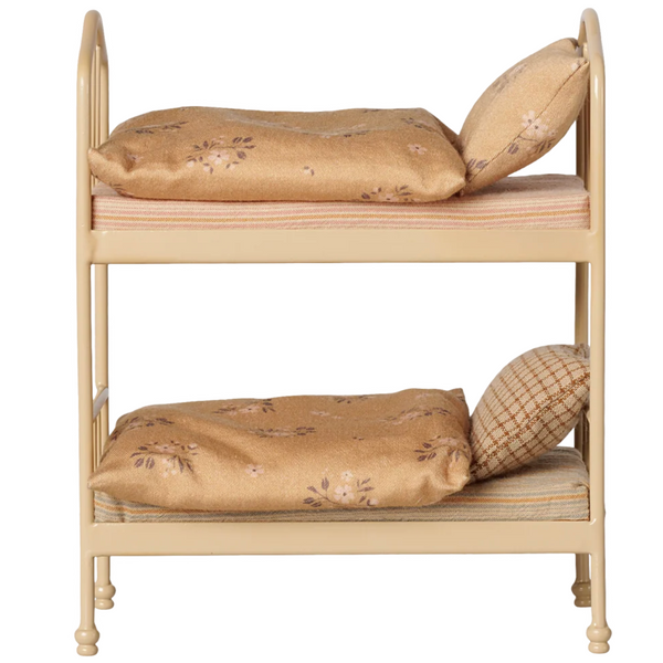 Maileg Mouse Bunk bed - Wheat