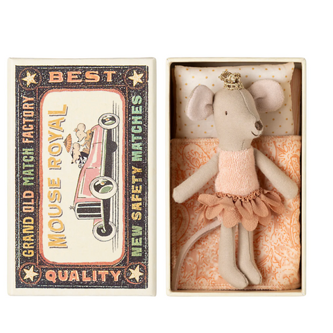 Maileg Princess Mouse Little Sister in box