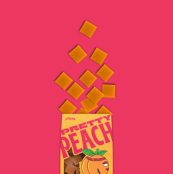 Pretty Peach - Natural Fruit Snacks - Dried Fruit Bites