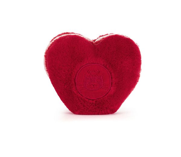 Amuseables Colette Heart Macaron (red) by Jellycat