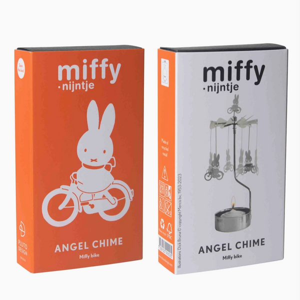 Rotary Candle Holder - Miffy Bicycle in Silver