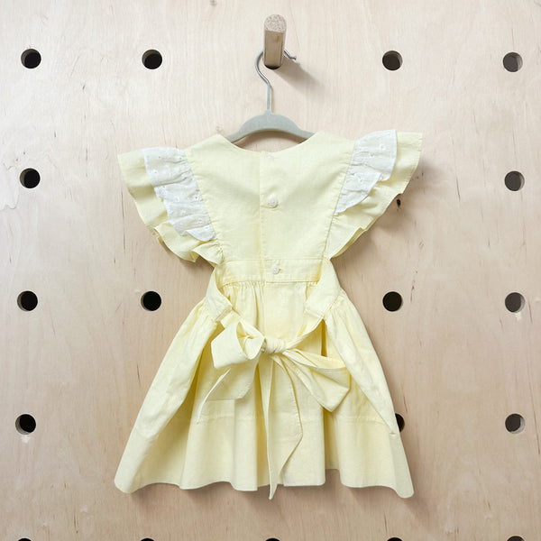 Vintage 1950s Yellow Pinafore / 2T