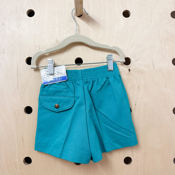 Vintage 1990s Green Shorts / 4-5T