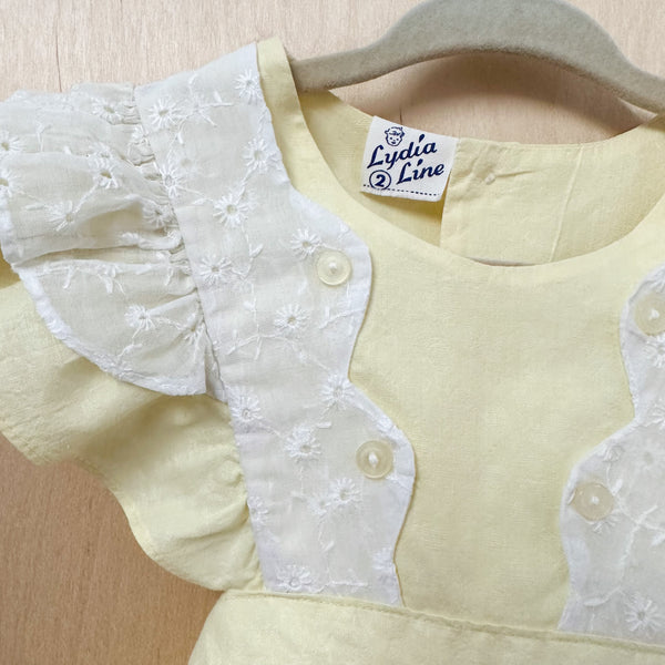 Vintage 1950s Yellow Pinafore / 2T