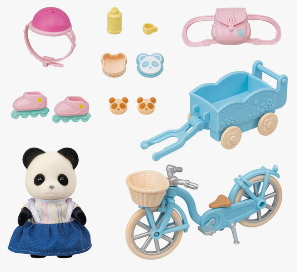 Calico Critters Panda Girl Cycle and Skate set