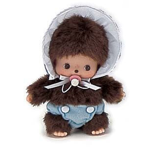 Monchhichi Bebichhichi in Bonnet (blue)