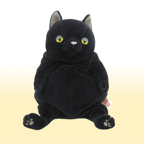 Mochi Neko Medium Black Cat Japanese Plush