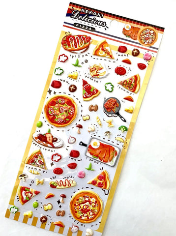 Japanese Pizza Sticker Sheet