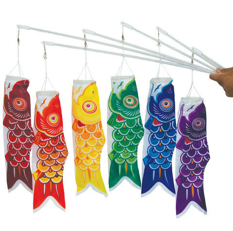 Japanese Koinobori on a Wand (In store purchase only)