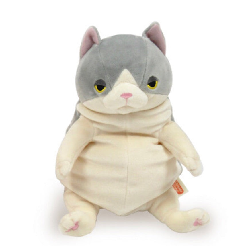 Mochi Neko Medium Hachiware Gray Cat Japanese Plush
