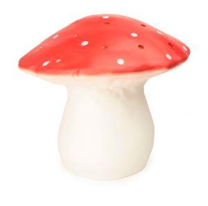 Large Mushroom Lamp in Red
