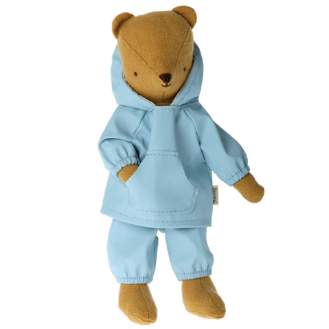 Rainwear with hood for Maileg Teddy Junior