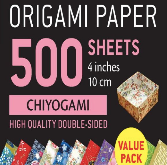 Origami Paper Chiyogami Patterns - 500  4x4" double sided sheets