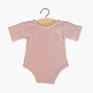 Little Basics Short-Sleeved Bodysuit in “petal” for Minikane Gordis Dolls