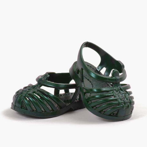Sandals For Minikane Dolls - Dark Green