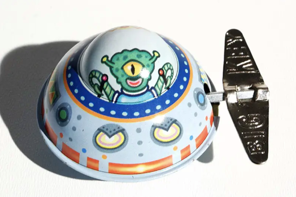Wind-Up Spaceship “UFO” Tin Wind-Up Toy