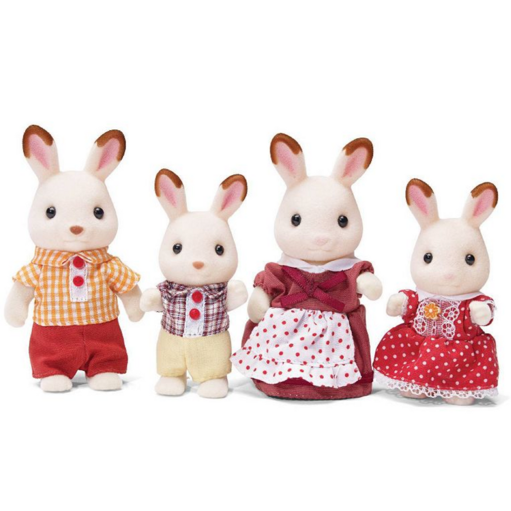 Calico Critters Chocolate Rabbit Family – Kinoko Kids