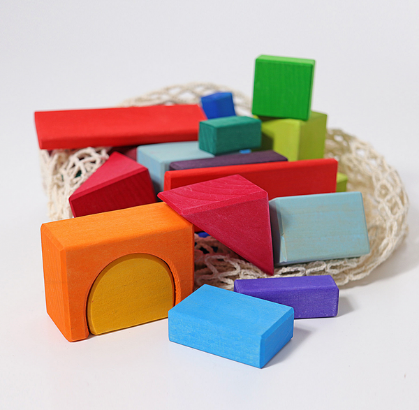 Grimm's 30 Colored Geo Blocks