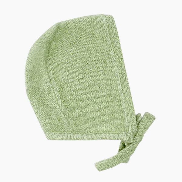 Knit Bonnet in Green Tea for Minikane Babies Collection