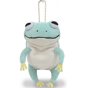 Light Blue Frog Japanese Plush Charm by Shinada Global