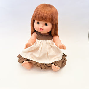 Vintage 1970s Doll Pinafore Dress (fits Minikane Gordis dolls)