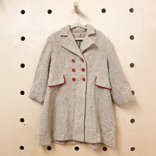 Vintage 1960s Tweed Coat / 4-5T